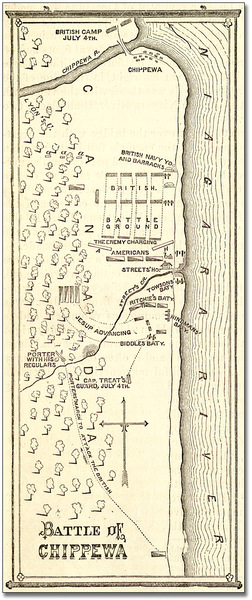 Map of the Battle of Chippewa
