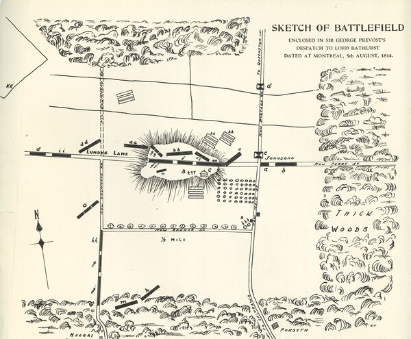 Sketch of Lundy's Lane Battlefield
